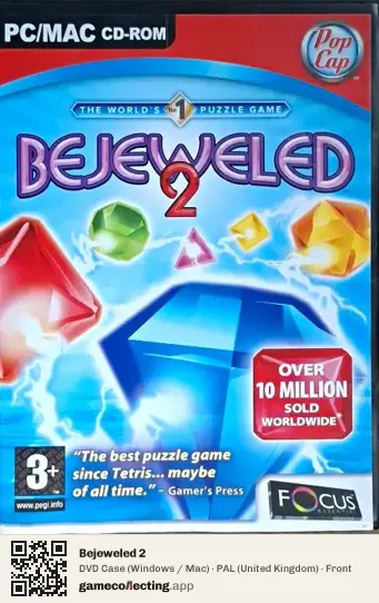 Bejeweled 2 Computer, United Kingdom box front