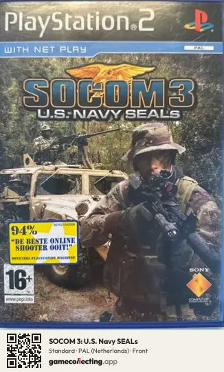SOCOM 3: U.S. Navy SEALs PlayStation 2, Netherlands box front