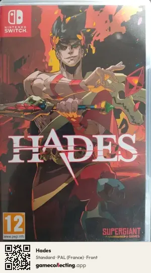 Hades Nintendo Switch, France box front