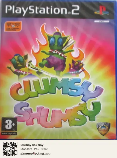 Clumsy Shumsy PlayStation 2, PAL box front