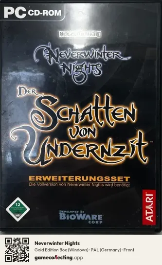 Neverwinter Nights Computer, Germany box front