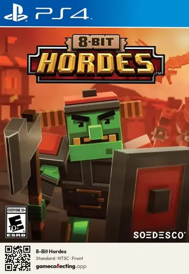 8-Bit Hordes PlayStation 4, NTSC box front