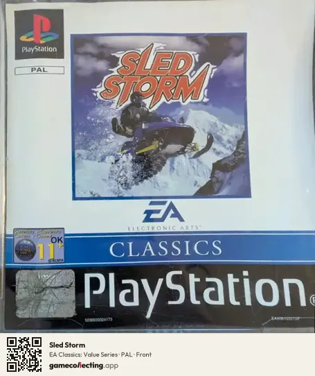 Sled Storm PlayStation, PAL box front