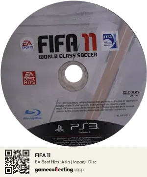 FIFA 11 PlayStation 3, Asia disc