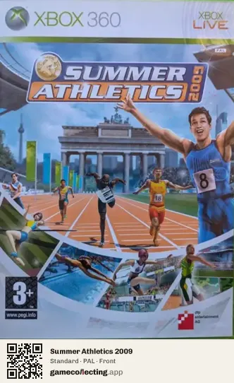 Summer Athletics 2009 Xbox 360, PAL box front