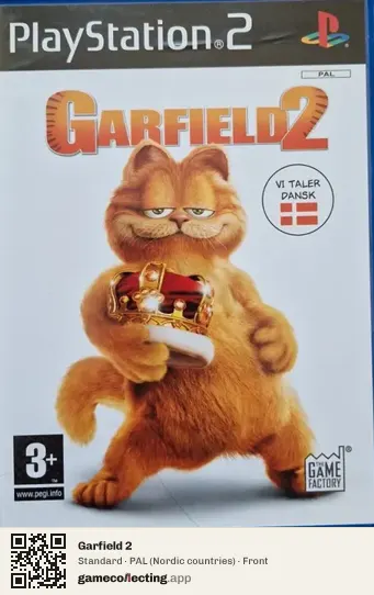 Garfield 2 PlayStation 2, Nordic countries box front