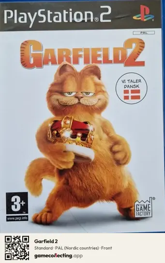 Garfield 2 PlayStation 2, Nordic countries box front