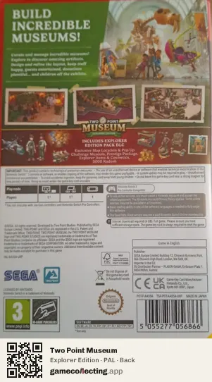 Two Point Museum Nintendo Switch 2, PAL box back