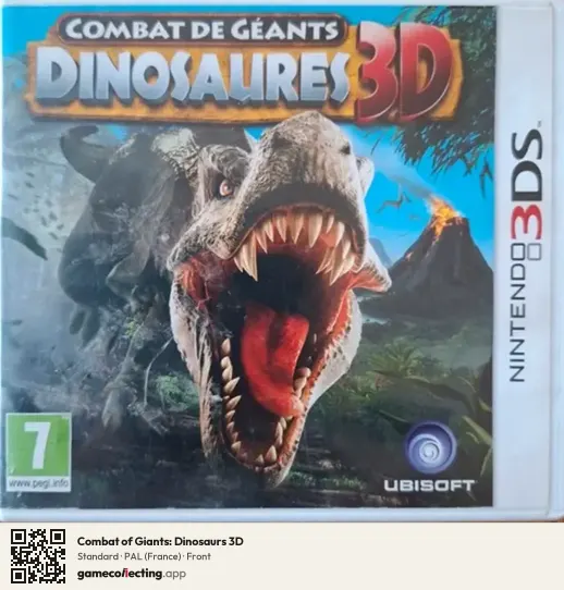 Combat of Giants: Dinosaurs 3D Nintendo 3DS, France box front