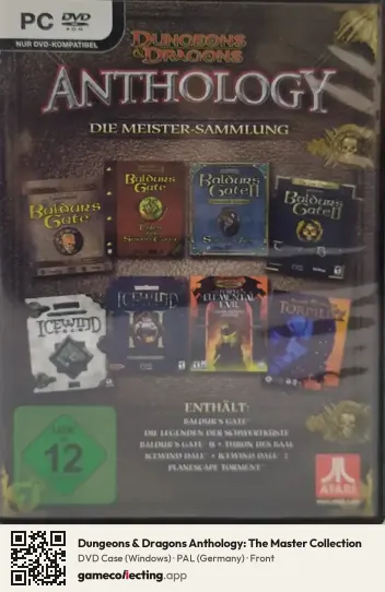 Dungeons & Dragons Anthology: The Master Collection Computer, Germany box front