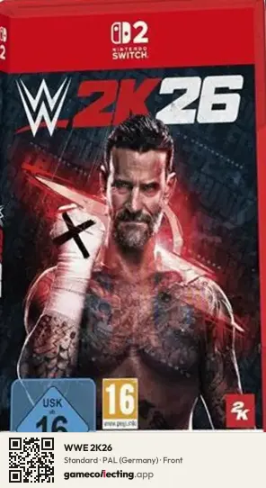 WWE 2K26 Nintendo Switch 2, Germany box front