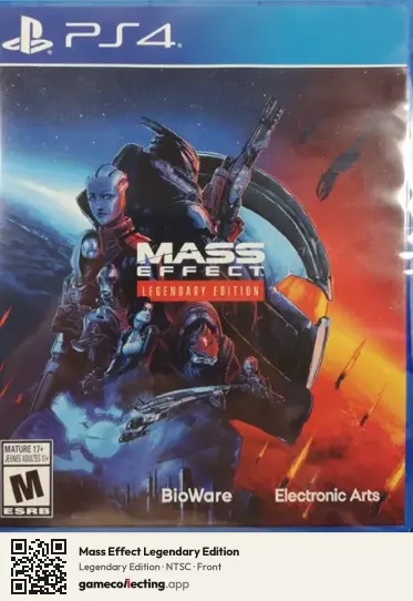Mass Effect Legendary Edition PlayStation 4, NTSC box front