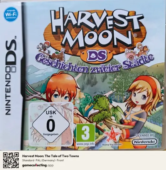 Harvest Moon: The Tale of Two Towns Nintendo DS, Germany box front