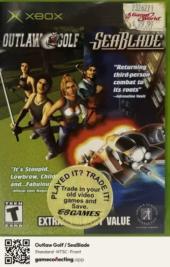 Outlaw Golf / SeaBlade Xbox, NTSC box front