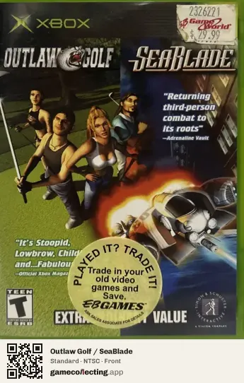 Outlaw Golf / SeaBlade Xbox, NTSC box front