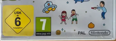Wii Play: Motion, the USK square on its front