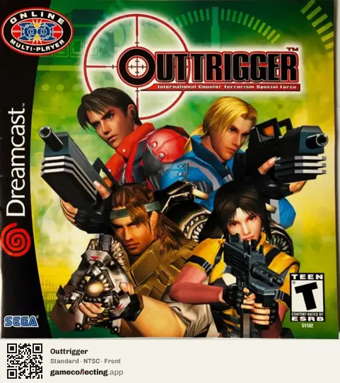 Outtrigger Sega Dreamcast, NTSC box front
