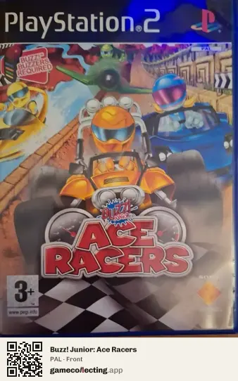Buzz! Junior: Ace Racers PlayStation 2, PAL box front