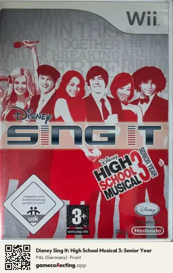 Disney Sing It: High School Musical 3: Senior Year Nintendo Wii, Germany box front