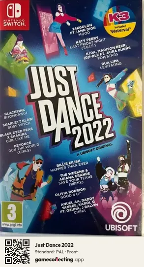 Just Dance 2022 Nintendo Switch, PAL box front