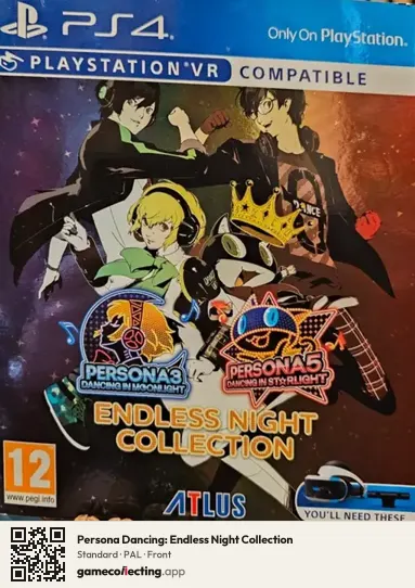 Persona Dancing: Endless Night Collection PlayStation 4, PAL box front