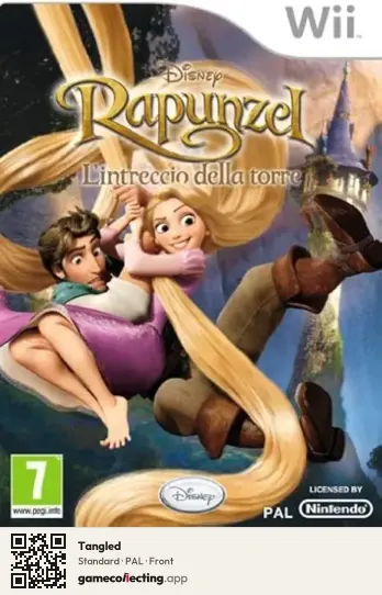 Tangled Nintendo Wii, PAL box front