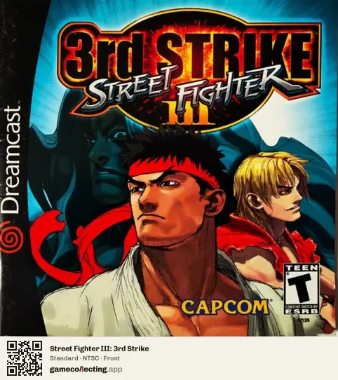 Street Fighter III: 3rd Strike Sega Dreamcast, NTSC box front