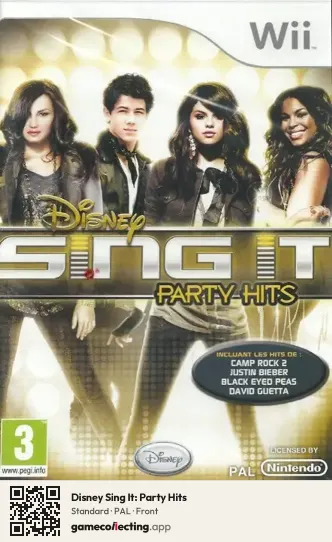 Disney Sing It: Party Hits Nintendo Wii, PAL box front