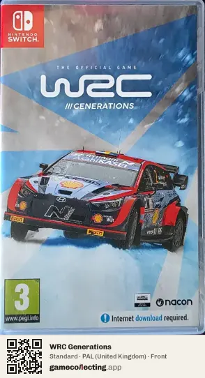WRC Generations Nintendo Switch, United Kingdom box front