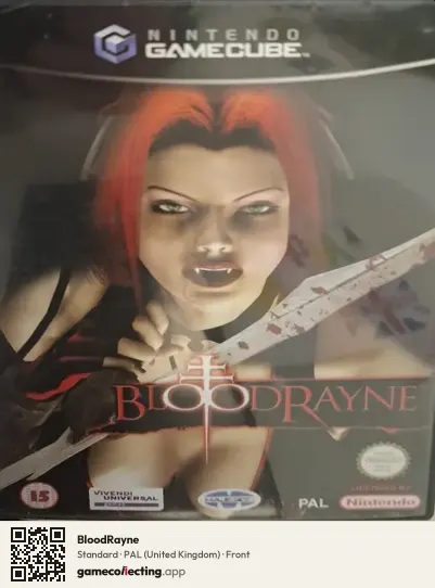 BloodRayne Nintendo GameCube, United Kingdom box front