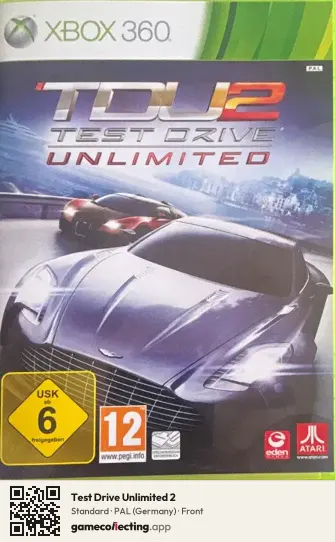 Test Drive Unlimited 2 Xbox 360, Germany box front