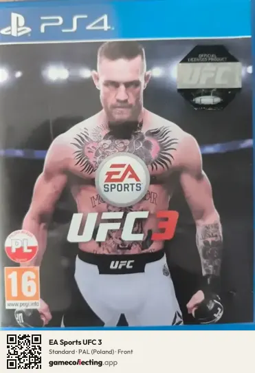 EA Sports UFC 3 PlayStation 4, Poland box front