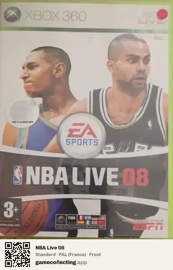 NBA Live 08 Xbox 360, France box front