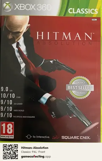 Hitman: Absolution Xbox 360, PAL box front