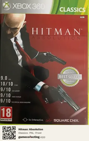Hitman: Absolution Xbox 360, PAL box front