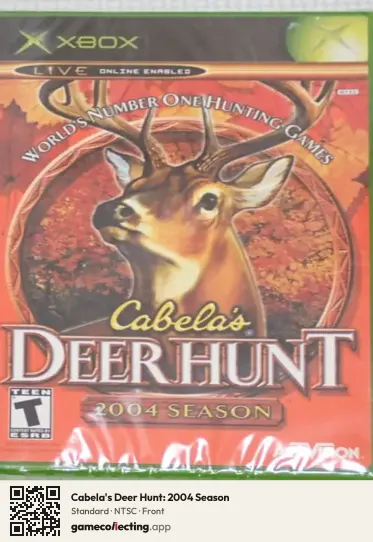 Cabela's Deer Hunt: 2004 Season Xbox, NTSC box front