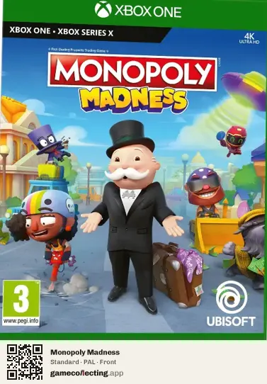 Monopoly Madness Xbox One, PAL box front