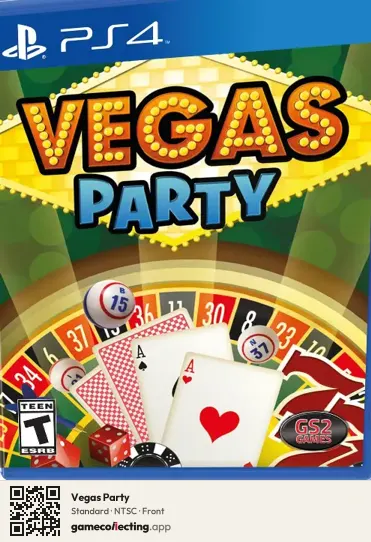 Vegas Party PlayStation 4, NTSC box front