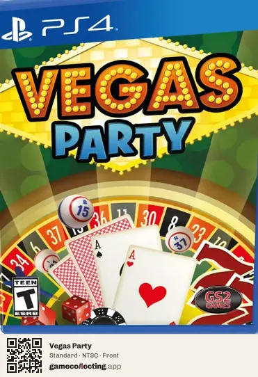 Vegas Party PlayStation 4, NTSC box front