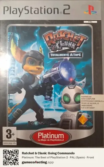 Ratchet & Clank: Going Commando PlayStation 2, Spain box front