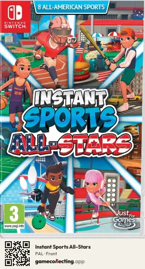 Instant Sports All-Stars Nintendo Switch, PAL box front