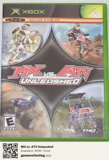 MX vs. ATV Unleashed Xbox, NTSC box front