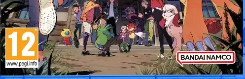 Digimon Survive, the PEGI square on its front