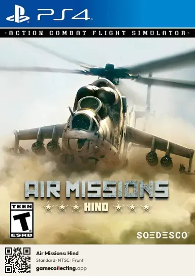 Air Missions: Hind PlayStation 4, NTSC box front