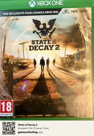 State of Decay 2 Xbox One, France box front