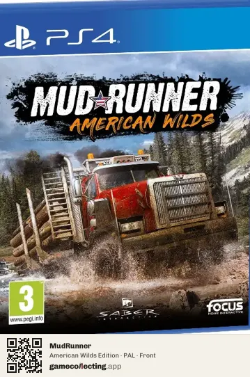 MudRunner PlayStation 4, PAL box front