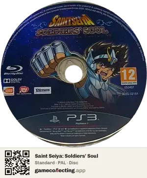 Saint Seiya: Soldiers' Soul PlayStation 3, PAL disc