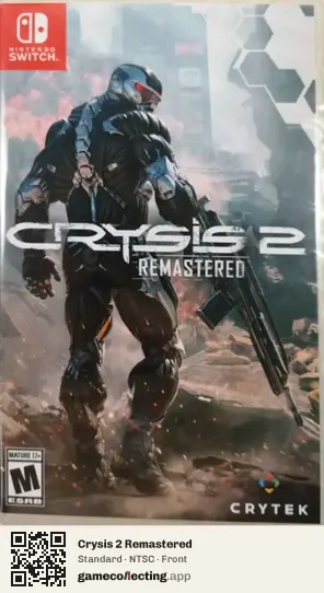 Crysis 2 Remastered Nintendo Switch, NTSC box front