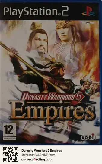 Dynasty Warriors 5 Empires PlayStation 2, Italy box front
