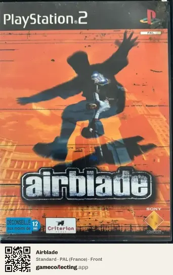 Airblade PlayStation 2, France box front
